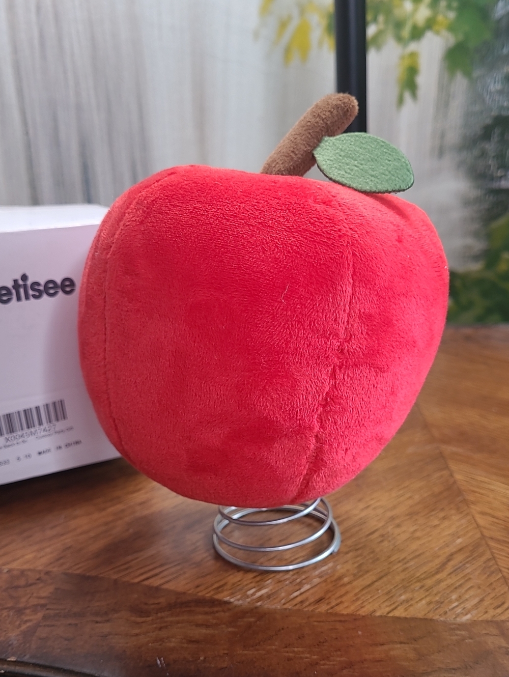 New!  Plush Decorative 7" Red Apple